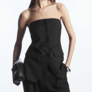 Cos tailored single breasted bustier